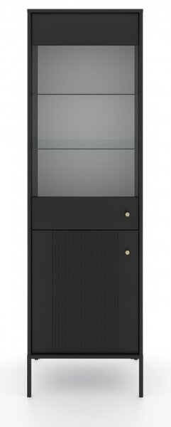 Vitrína Isae 40 (černá + zlatá)