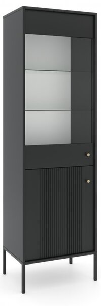 Vitrína Isae 40 (černá + zlatá)