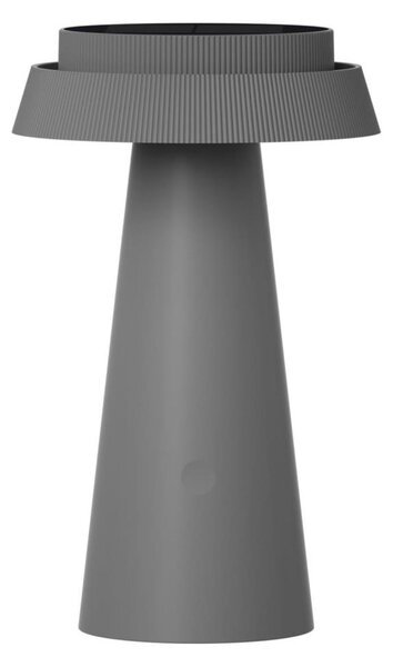 LED Solární lampa MARAKESZ LED/3,7V USB 3600 mAh 1800/2700/3000K IP54 šedá