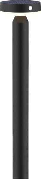 LED Solární lampa se senzorem GWINEA LED/4,5W/3,7V 2000 mAh 50 cm IP44 černá
