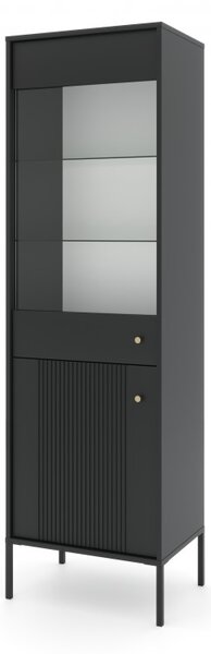 Vitrína Isae 40 (černá + zlatá)
