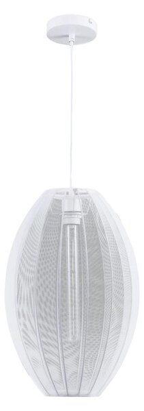 Lustr na lanku KAREI 1xE27/20W/230V pr. 30 cm bílá