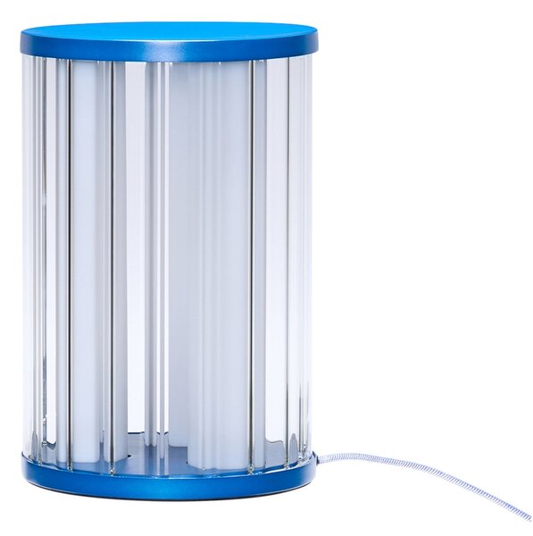 Stolní lampa Hübsch, Aru, stmívatelné, Modrá, Obývací pokoj, Moderní