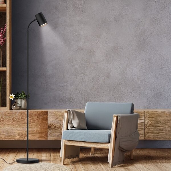 Stojací lampa FELIX 1xGU10/9W/230V černá