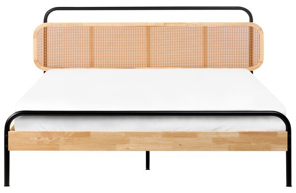 Postel Ratan BOUSSICOURT 180 x 200 cm Světle hnědá