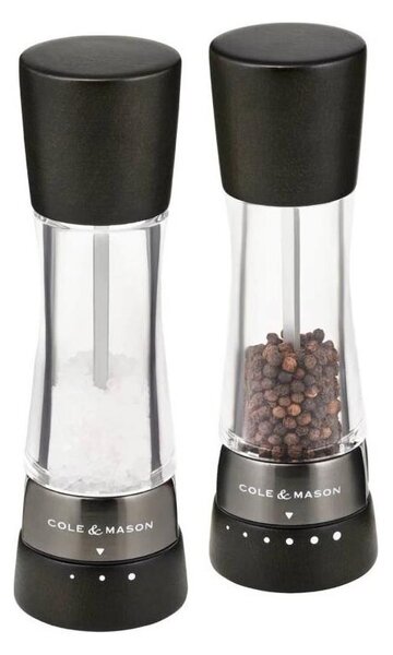 Cole&Mason - Sada mlýnků na sůl a pepř DERWENT 2 ks 19 cm buk/černá