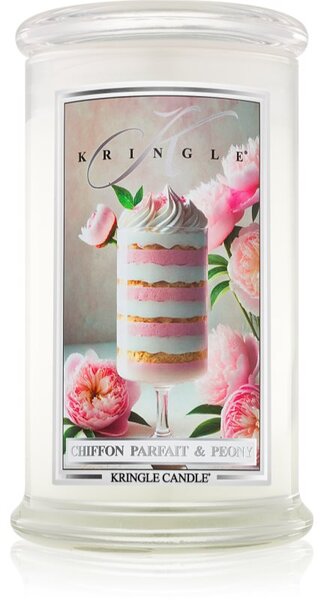 Kringle Candle Chiffon Parfait & Peony vonná svíčka 623 g
