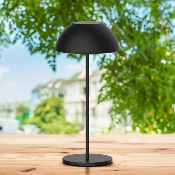 LED Stmívatelná stolní lampa TANZANIA LED/1,8W/5V USB 1800 mAh IP44 černá