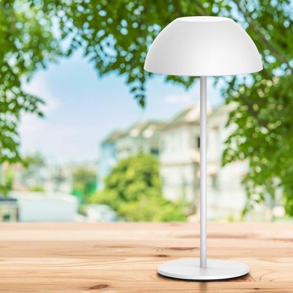 LED Stmívatelná stolní lampa TANZANIA LED/1,8W/5V USB 1800 mAh IP44 bílá