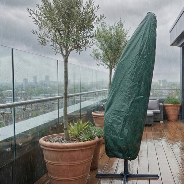 Ochranný obal na zahradní slunečník 220 cm zelený