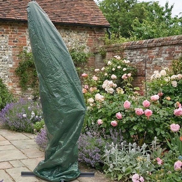 Ochranný obal na zahradní slunečník 220 cm zelený