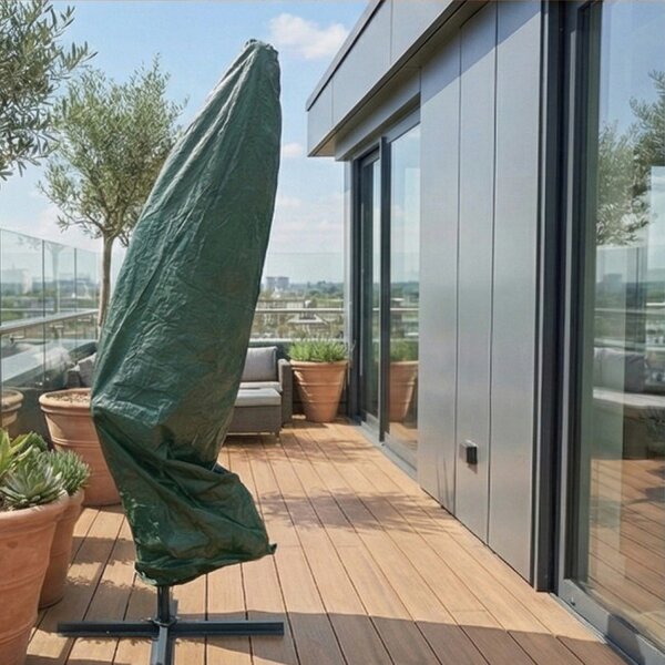 Ochranný obal na zahradní slunečník 220 cm zelený
