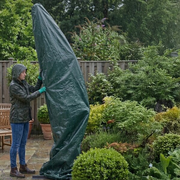 Ochranný obal na zahradní slunečník 220 cm zelený