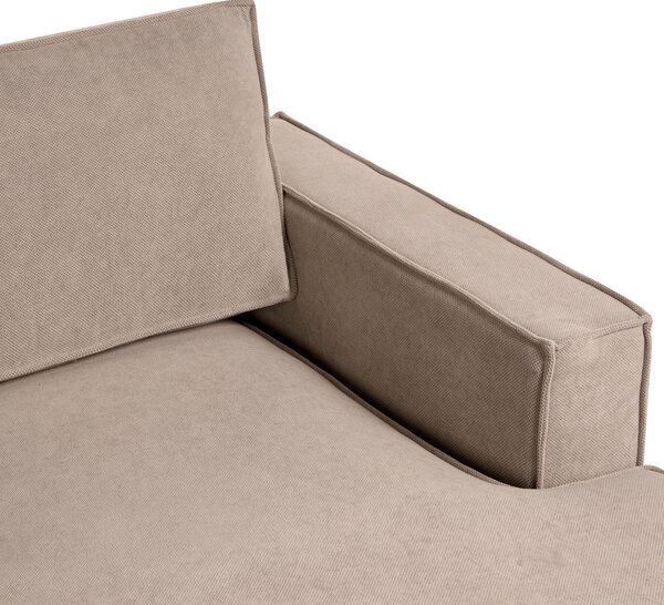 Rohová pohovka KOLDING Tkanina Taupe Levá