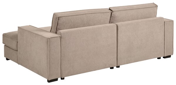 Rohová pohovka KOLDING Tkanina Taupe Levá