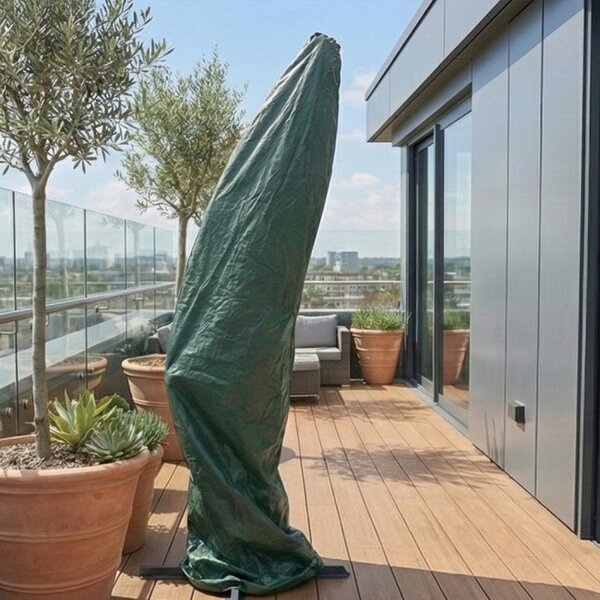 Ochranný obal na zahradní slunečník 220 cm zelený