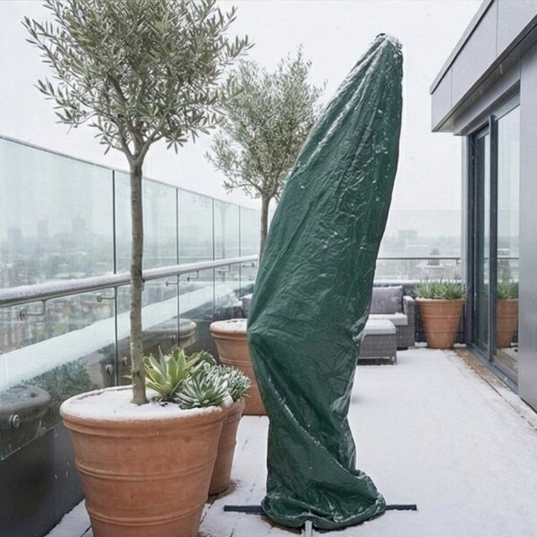 Ochranný obal na zahradní slunečník 220 cm zelený