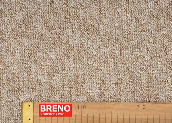 Breno Metrážový koberec ULTRA 35 béžový, šíře 400 cm, Béžová
