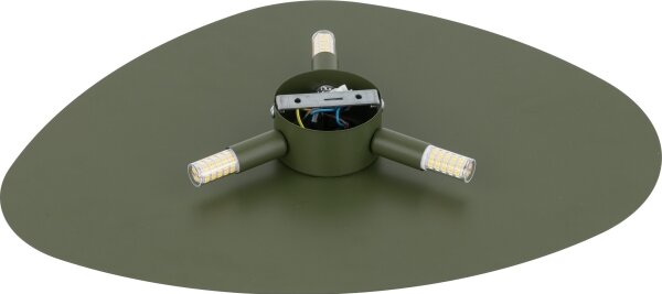 Nástěnné svítidlo STONE 3xG9/8W/230V 37x49 cm zelená