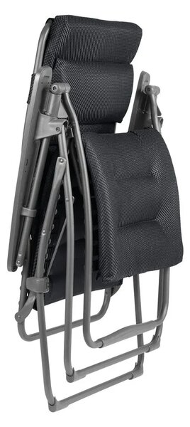 Zvýhodněná sada: 2× Relaxační křeslo Lafuma FUTURA XL BeComfort šedá Dark grey + 2× držák nápojů ZDARMA