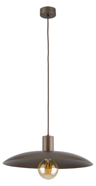 Lustr na lanku ASTRA 1xE27/15W/230V pr. 41 cm hnědá