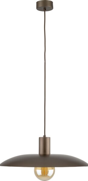 Lustr na lanku ASTRA 1xE27/15W/230V pr. 41 cm hnědá