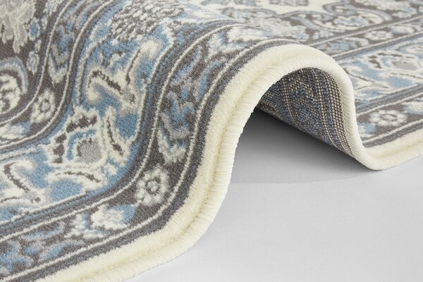 Nouristan, Kusový koberec Mirkan 104442 Cream/Skyblue, 80x150, modrá, chodba / předsíň
