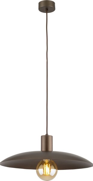 Lustr na lanku ASTRA 1xE27/15W/230V pr. 41 cm hnědá