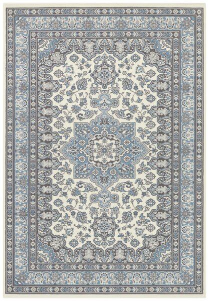 Nouristan - Hanse Home, Kusový koberec Mirkan 104442 Cream/Skyblue | modrá Typ: 200x290 cm