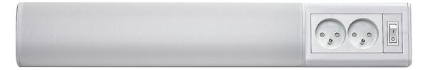 Rabalux BATH 2E LED podlinkové svítidlo s vypínačem a 2x zásuvkou, 50 cm