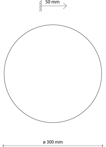 Nástěnné svítidlo LUNA 3xG9/8W/230V pr. 30 cm béžová