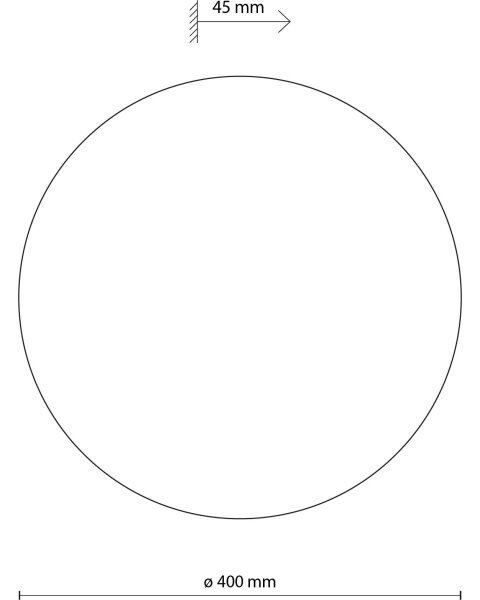 Nástěnné svítidlo LUNA 4xG9/8W/230V pr. 40 cm bílá