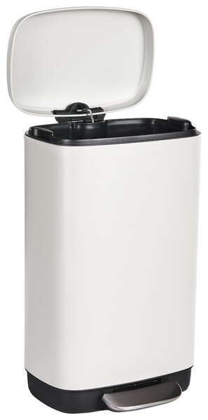 Odpadkový koš 30 L ECOCOLLECT Kov Bílá