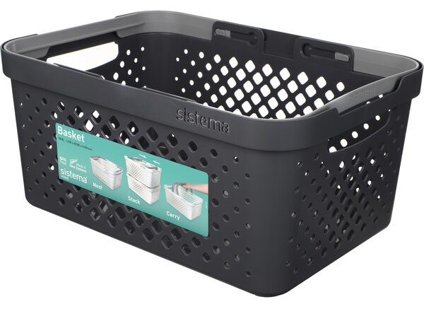 Sistema Víceúčelový košík Basket 18,5 l, šedá
