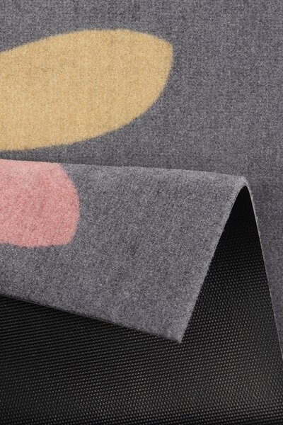 Hanse Home, Protiskluzová rohožka Printy 104452 Grey, Multicolor, 40x60, vícebarevná, chodba / předsíň
