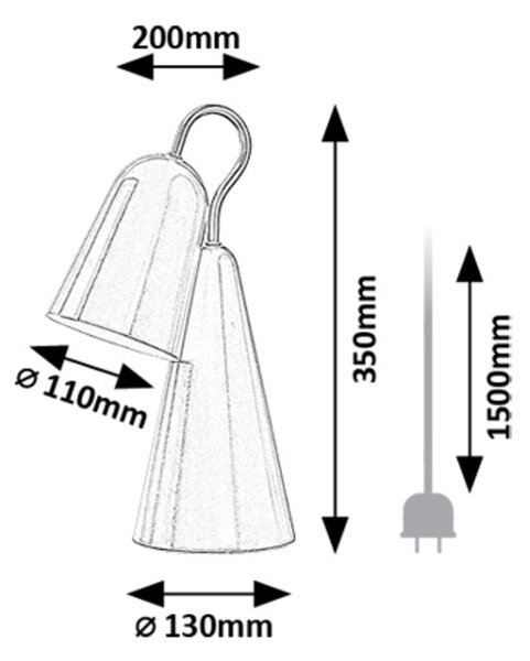 Rabalux RABAL stolní lampa 74224
