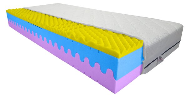 Bazyl.cz Matrace WELLS MEMORY PLUS 7 zón 25cm - 80x200cm