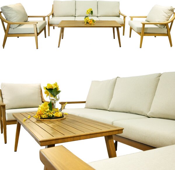 Set zahradního nábytku NIKOJA béžový ALM9552