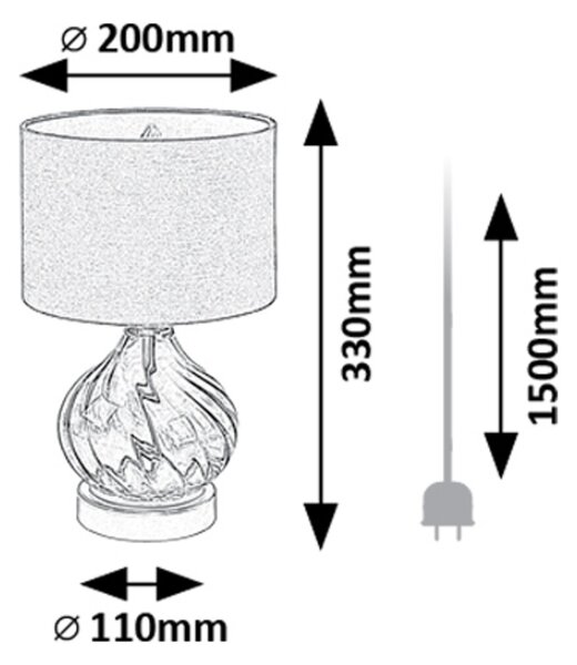 Rabalux PIRELO stolní lampa 74033