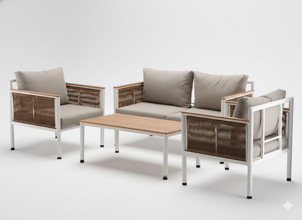 Set zahradního nábytku BELGRAD béžový ALM9569