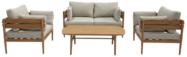 Set zahradního nábytku PODGORICA hnědý / béžový ALM8208