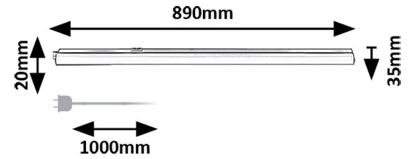 Rabalux BAREG LED podlinkové svítidlo 78009