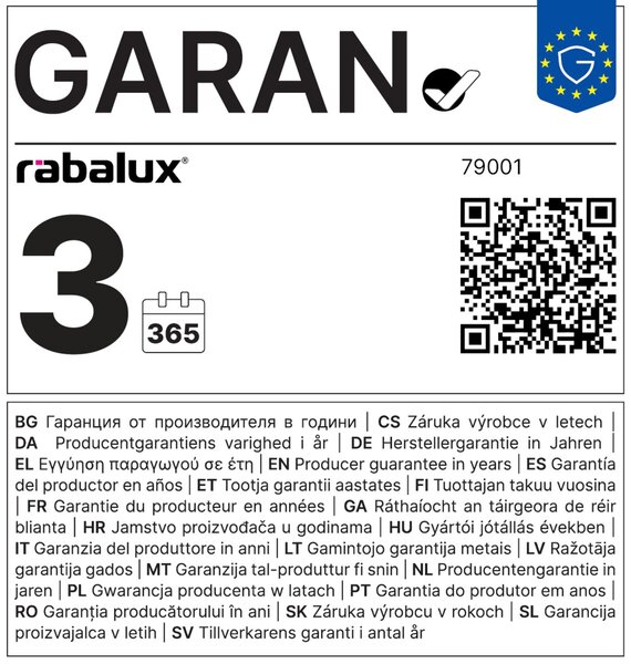 Rabalux SMD LED žárovka E27 A60 11W 1050lm CCT 2700K-6500K+RGB Dim