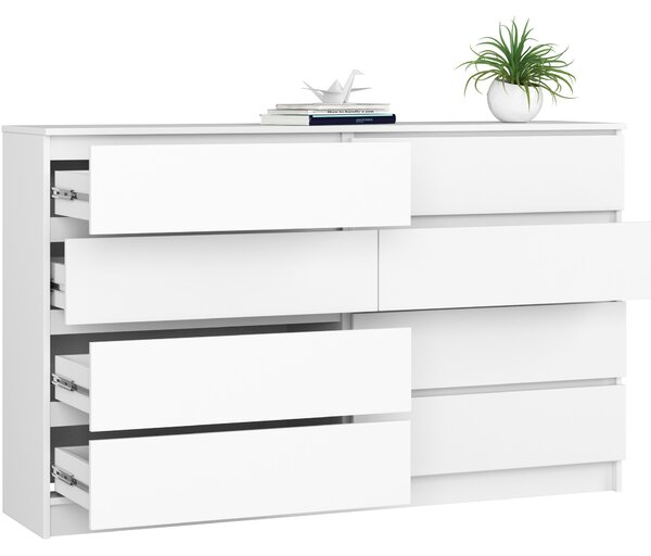 Ak furniture Komoda Inbia K 160 cm bílá