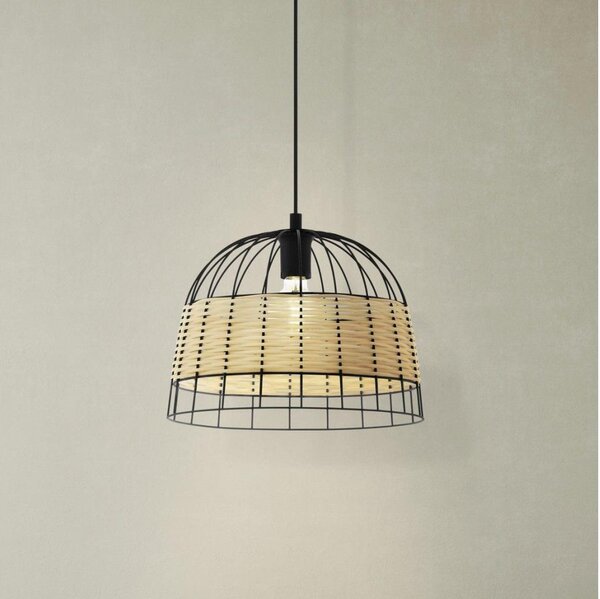 Eglo 55709 - Lustr na lanku ANWICK 1xE27/40W/230V ratan