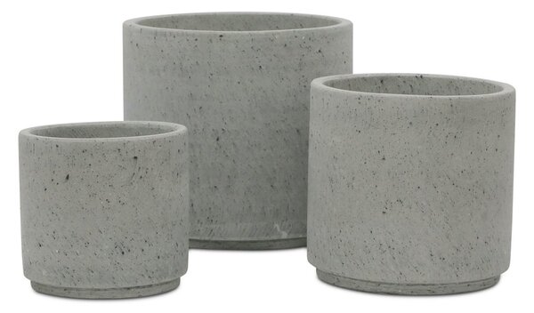 Obal/květináč beton šedý pr. 36 cm, v. 34 cm