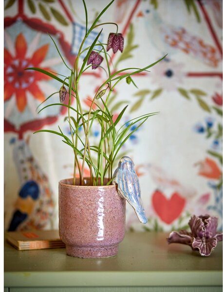 Kameninový ručně malovaný obal na květináč ø 11 cm Larky – Bloomingville