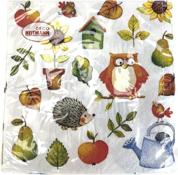 Ubrousky motiv sova 33x33 cm set X20