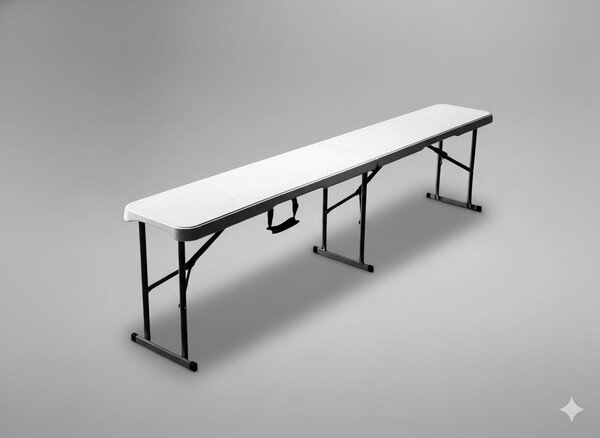 Zahradní lavice FIELD bílá ZUM4758