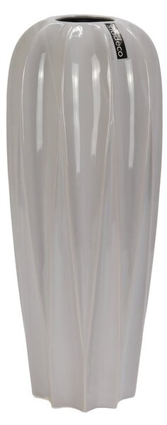 Keramická váza světle šedá 39,5cm